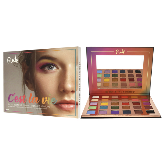 Cest La Vie 30 Eyeshadow Palette by Rude Cosmetics for Women- 1.13 oz Eye Shadow - Picture 4 of 5